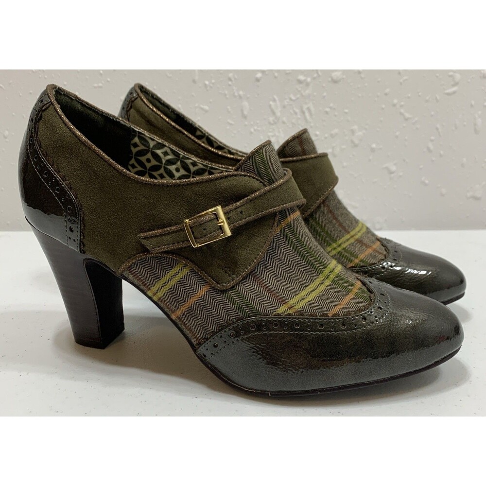 Ruby Shoo Mary Jane Plaid Pumps Womans 10